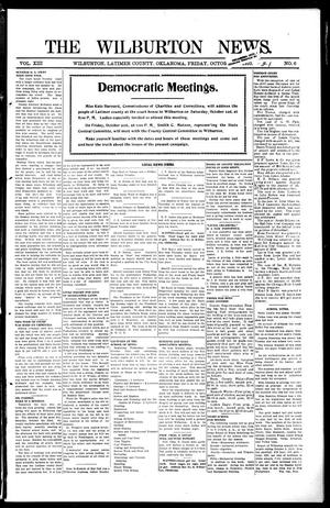 The Wilburton News. (Wilburton, Okla.), Vol. 13, No. 6, Ed. 1 Friday, October 21, 1910