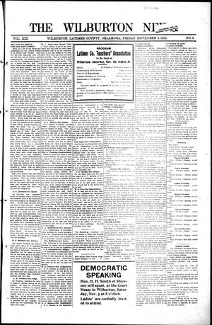 The Wilburton News. (Wilburton, Okla.), Vol. 13, No. 8, Ed. 1 Friday, November 4, 1910
