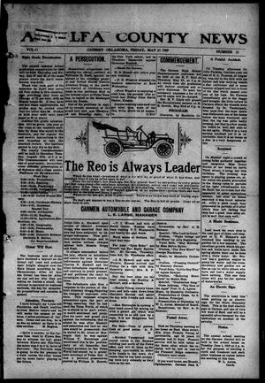 Alfalfa County News (Carmen, Okla.), Vol. 11, No. 21, Ed. 1 Friday, May 21, 1909