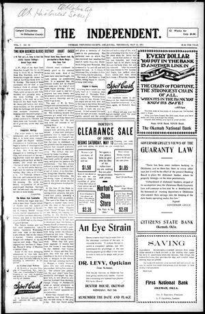 The Independent. (Okemah, Okla.), Vol. 7, No. 34, Ed. 1 Thursday, May 11, 1911