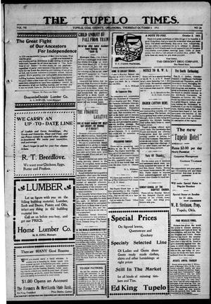 The Tupelo Times. (Tupelo, Okla.), Vol. 7, No. 26, Ed. 1 Thursday, October 5, 1911