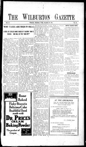 The Wilburton Gazette (Wilburton, Okla.), Vol. 13, No. 22, Ed. 1 Friday, December 29, 1911