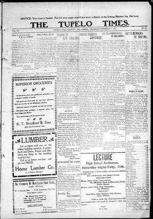 The Tupelo Times. (Tupelo, Okla.), Vol. 7, No. 44, Ed. 1 Thursday, February 8, 1912