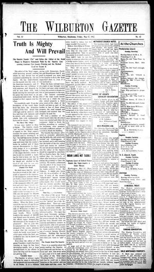 The Wilburton Gazette (Wilburton, Okla.), Vol. 13, No. 42, Ed. 1 Friday, May 17, 1912