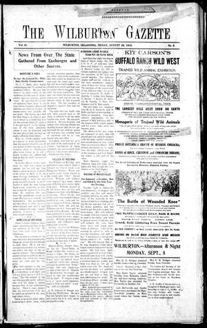 The Wilburton Gazette (Wilburton, Okla.), Vol. 15, No. 5, Ed. 1 Friday, August 29, 1913