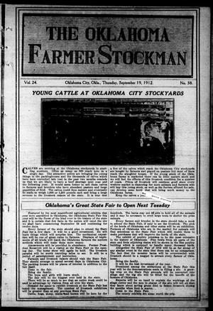 Primary view of object titled 'The Oklahoma Farmer-Stockman (Oklahoma City, Okla.), Vol. 24, No. 38, Ed. 1 Thursday, September 19, 1912'.