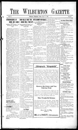 The Wilburton Gazette (Wilburton, Okla.), Vol. 14, No. 23, Ed. 1 Friday, January 17, 1913