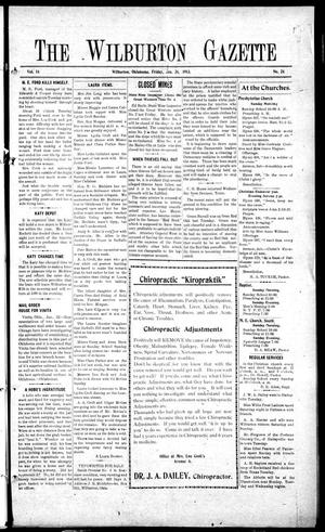 The Wilburton Gazette (Wilburton, Okla.), Vol. 14, No. 24, Ed. 1 Friday, January 24, 1913