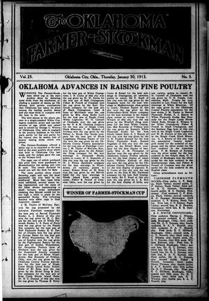 The Oklahoma Farmer-Stockman (Oklahoma City, Okla.), Vol. 25, No. 5, Ed. 1 Thursday, January 30, 1913