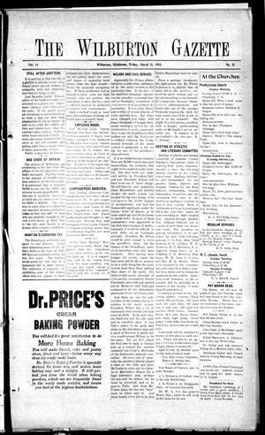 The Wilburton Gazette (Wilburton, Okla.), Vol. 14, No. 32, Ed. 1 Friday, March 21, 1913