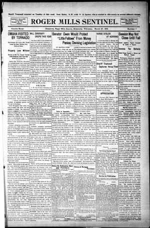 Roger Mills Sentinel. (Cheyenne, Okla.), Vol. 7, No. 7, Ed. 1 Thursday, March 27, 1913