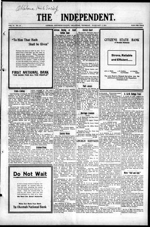 The Independent. (Okemah, Okla.), Vol. 10, No. 21, Ed. 1 Thursday, February 5, 1914