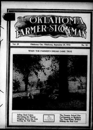 The Oklahoma Farmer-Stockman (Oklahoma City, Okla.), Vol. 29, No. 18, Ed. 1 Monday, September 25, 1916