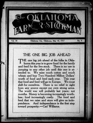 The Oklahoma Farmer-Stockman (Oklahoma City, Okla.), Vol. 30, No. 9, Ed. 1 Thursday, May 10, 1917