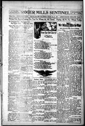 Roger Mills Sentinel (Strong City, Okla.), Vol. 11, No. 27, Ed. 1 Thursday, August 9, 1917