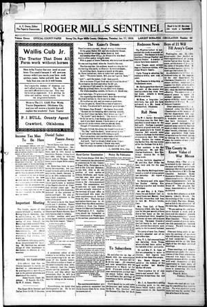 Roger Mills Sentinel (Strong City, Okla.), Vol. 11, No. 50, Ed. 1 Thursday, January 17, 1918