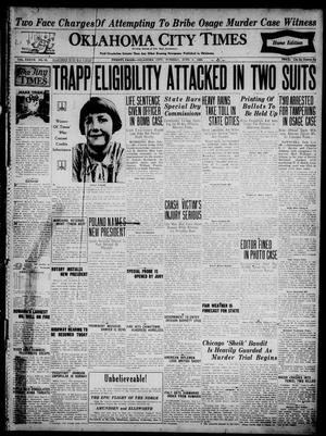 Oklahoma City Times (Oklahoma City, Okla.), Vol. 37, No. 20, Ed. 4 Tuesday, June 1, 1926