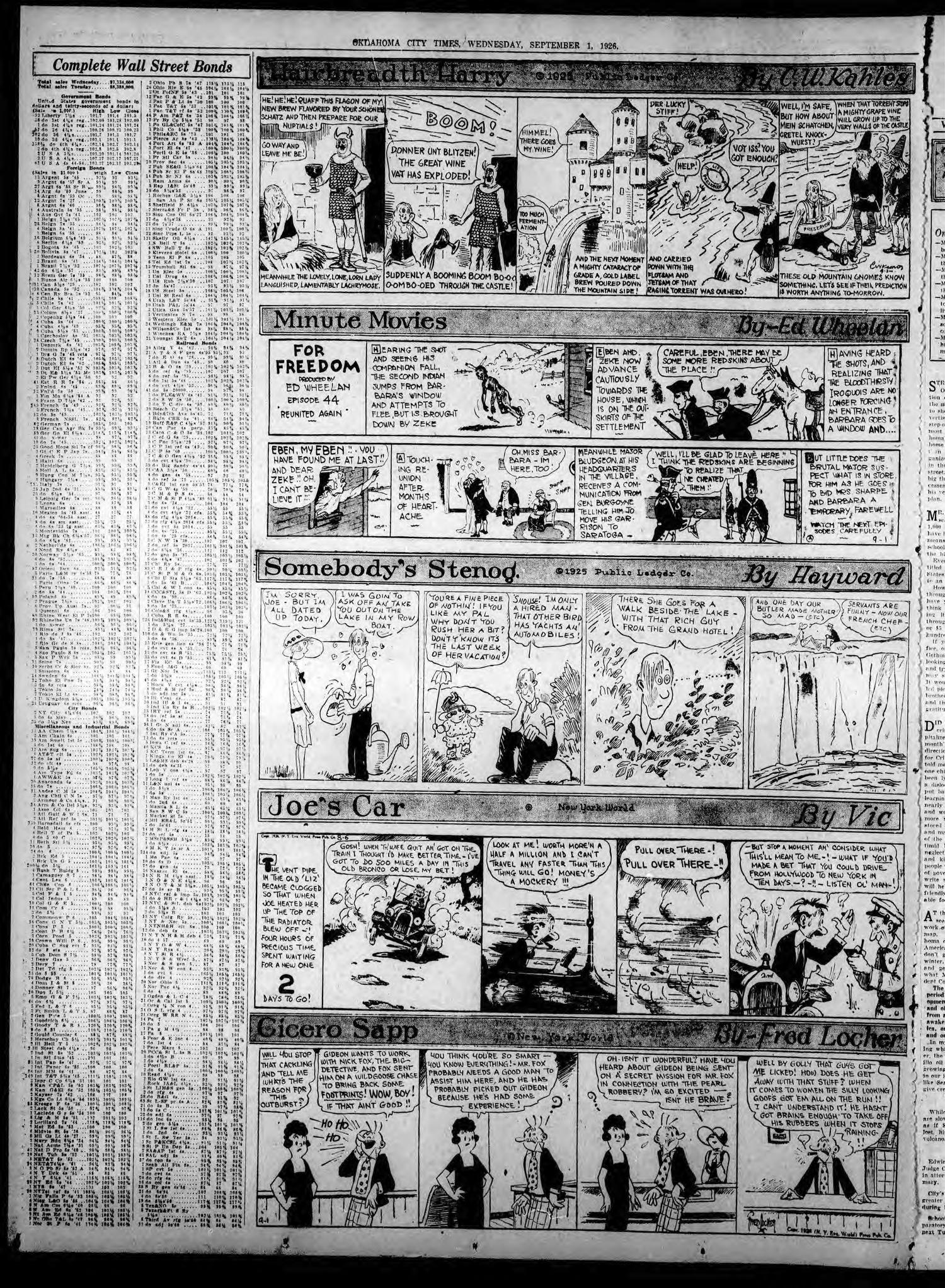 Oklahoma City Times (Oklahoma City, Okla.), Vol. 37, No. 98, Ed. 2 Wednesday, September 1, 1926
                                                
                                                    [Sequence #]: 2 of 24
                                                