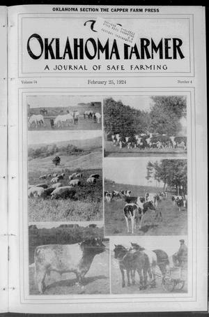 The Oklahoma Farmer (Oklahoma City, Okla.), Vol. 34, No. 4, Ed. 1 Sunday, February 24, 1924
