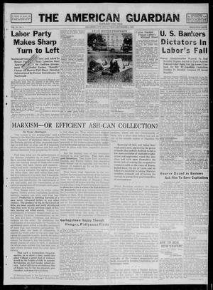 The American Guardian (Oklahoma City, Okla.), Vol. 13, No. 2, Ed. 1 Friday, September 4, 1931