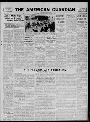 The American Guardian (Oklahoma City, Okla.), Vol. 13, No. 8, Ed. 1 Friday, October 16, 1931