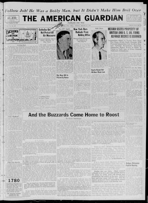 The American Guardian (Oklahoma City, Okla.), Vol. 21, No. 25, Ed. 1 Friday, March 25, 1938