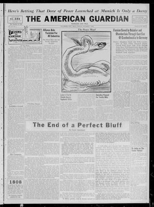 The American Guardian (Oklahoma City, Okla.), Vol. 22, No. 1, Ed. 1 Friday, October 7, 1938