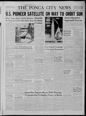 The Ponca City News (Ponca, Okla.), Vol. 66, No. 130, Ed. 1 Tuesday, March 3, 1959