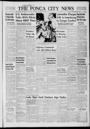 Primary view of object titled 'The Ponca City News (Ponca, Okla.), Vol. 67, No. 295, Ed. 1 Thursday, September 8, 1960'.