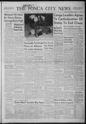 The Ponca City News (Ponca, Okla.), Vol. 68, No. 140, Ed. 1 Monday, March 13, 1961