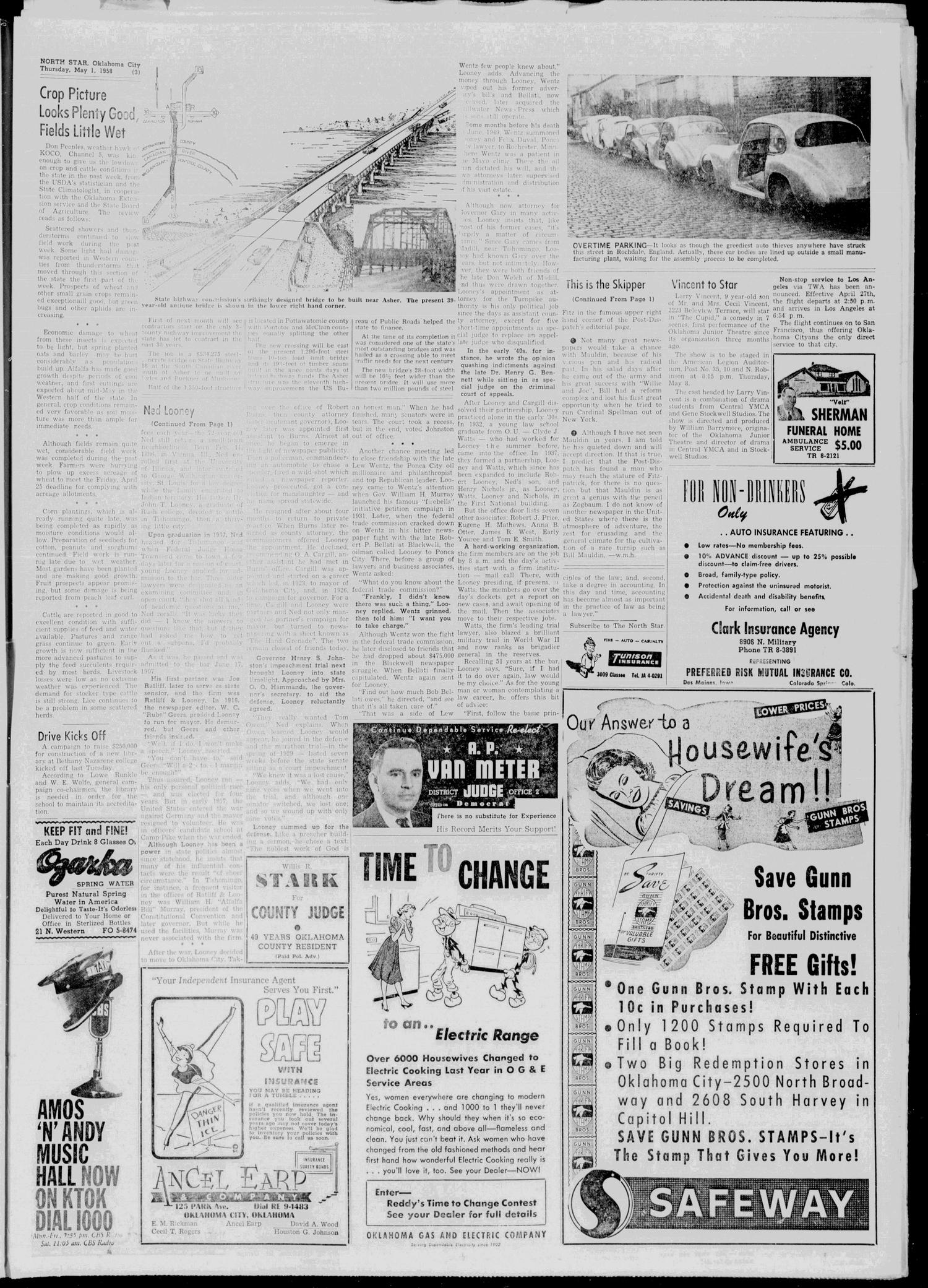 North Star (Oklahoma City, Okla.), Vol. 43, No. 42, Ed. 1 Thursday, May 1, 1958
                                                
                                                    [Sequence #]: 3 of 8
                                                