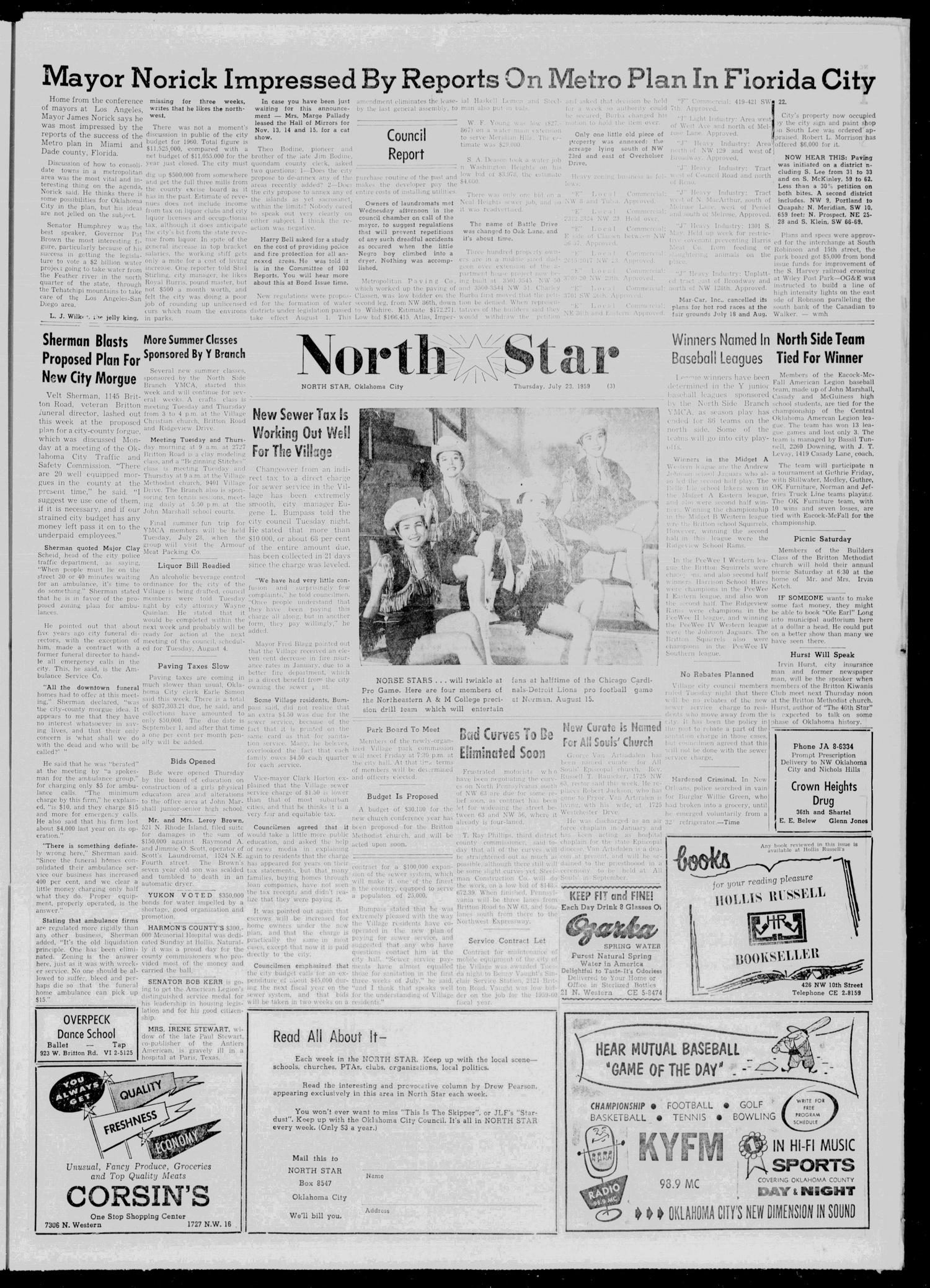 North Star (Oklahoma City, Okla.), Vol. 45, No. 2, Ed. 1 Thursday, July 23, 1959
                                                
                                                    [Sequence #]: 3 of 8
                                                