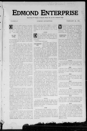 Edmond Enterprise (Edmond, Okla. Terr.), Ed. 1 Thursday, February 28, 1901
