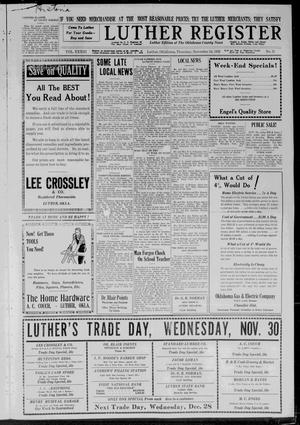 Luther Register (Luther, Okla.), Vol. 33, No. 21, Ed. 1 Thursday, November 24, 1932