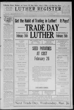 Luther Register (Luther, Okla.), Vol. 30, No. 32, Ed. 1 Friday, February 21, 1930