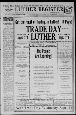 Luther Register (Luther, Okla.), Vol. 31, No. 5, Ed. 1 Friday, August 22, 1930