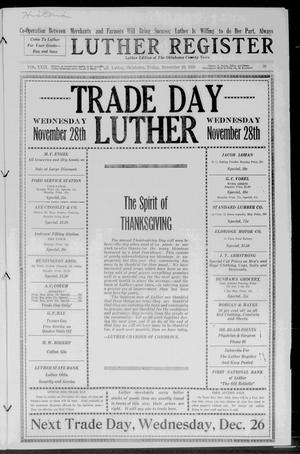 Luther Register (Luther, Okla.), Vol. 29, No. 19, Ed. 1 Friday, November 23, 1928