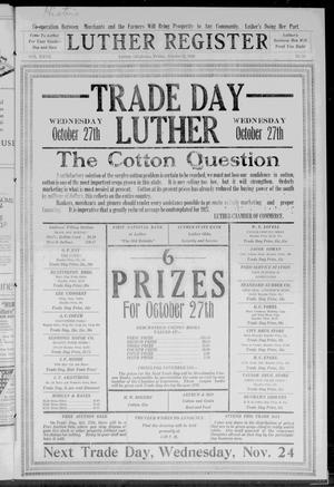 Luther Register. (Luther, Okla.), Vol. 27, No. 13, Ed. 1 Friday, October 22, 1926