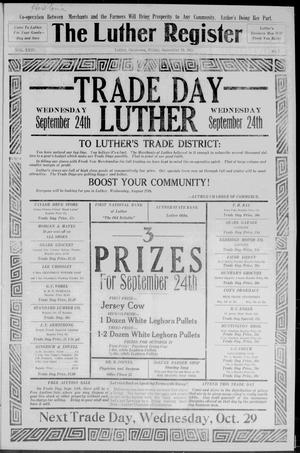 Luther Register. (Luther, Okla.), Vol. 24, No. 7, Ed. 1 Friday, September 19, 1924