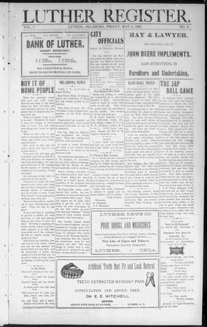 Luther Register. (Luther, Okla. Terr.), Vol. 7, No. 41, Ed. 1 Friday, May 11, 1906