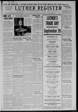Luther Register (Luther, Okla.), Vol. 35, No. 12, Ed. 1 Thursday, September 20, 1934