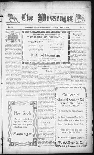 The Messenger (Drummond, Okla.), Vol. 10, No. 8, Ed. 1 Thursday, February 28, 1918