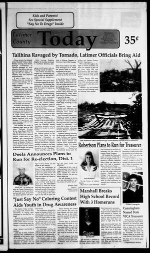 Primary view of object titled 'Latimer County Today (Wilburton, Okla.), Vol. 17, No. 20, Ed. 1 Thursday, April 28, 1994'.