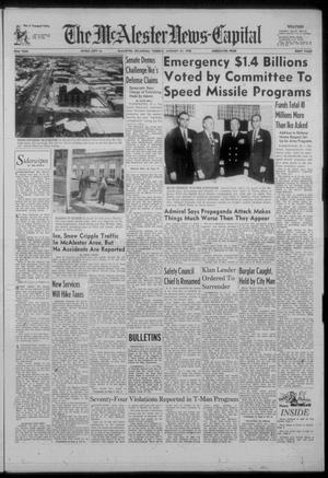 The McAlester News-Capital (McAlester, Okla.), Vol. 62, Ed. 1 Tuesday, January 21, 1958