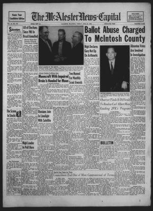 The McAlester News-Capital (McAlester, Okla.), Vol. 66, No. 210, Ed. 1 Tuesday, April 24, 1962