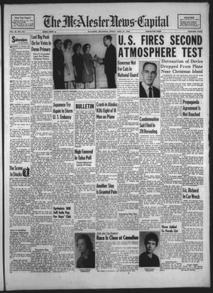 The McAlester News-Capital (McAlester, Okla.), Vol. 66, No. 213, Ed. 1 Friday, April 27, 1962