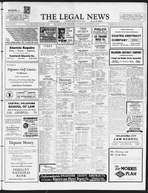 The Legal News (Oklahoma City, Okla.), Vol. 33, No. 205, Ed. 1 Saturday, September 24, 1938