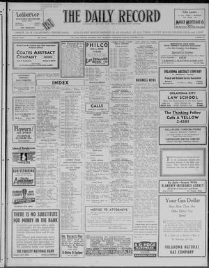 The Daily Record (Oklahoma City, Okla.), Vol. 33, No. 257, Ed. 1 Wednesday, October 28, 1936