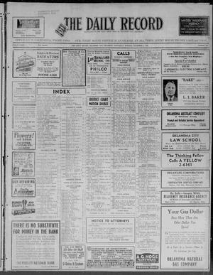 The Daily Record (Oklahoma City, Okla.), Vol. 33, No. 263, Ed. 1 Wednesday, November 4, 1936