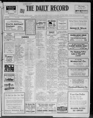 The Daily Record (Oklahoma City, Okla.), Vol. 34, No. 60, Ed. 1 Saturday, March 13, 1937